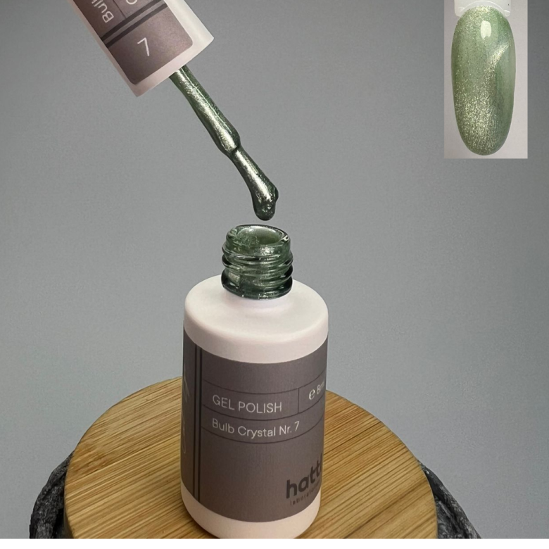 hatti Bulb Crystal Cat eye Gel Polish N7/8ml