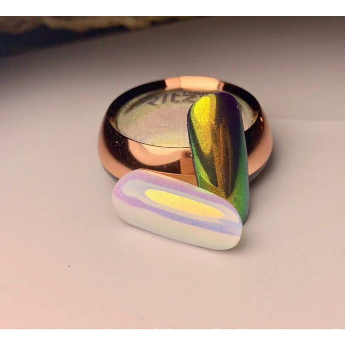 Ritzy AURORA (unicorn) Nail Art Powder 04 GOLDEN RAINBOW - Kentro Beauty Supplies Ireland