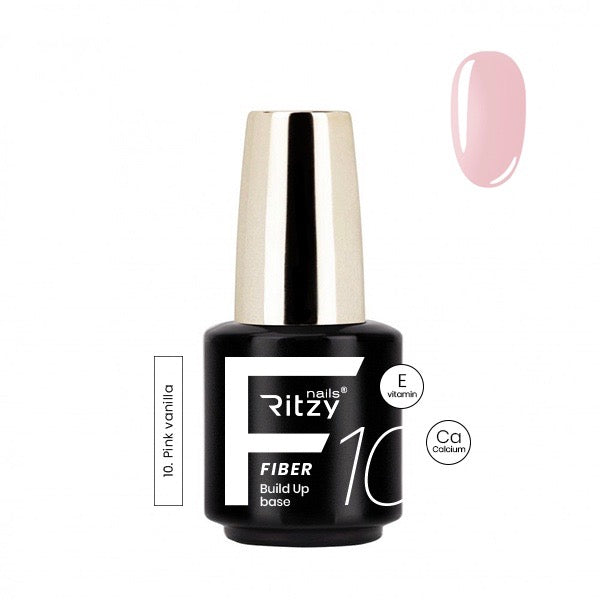 Ritzy FIBER Build Up Base PINK VANILLA 10 - Kentro Beauty Supplies Ireland