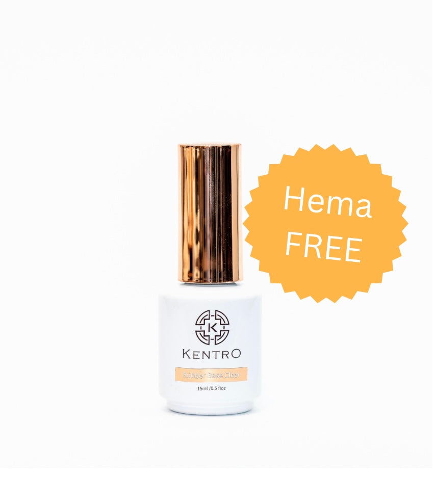 Kentro Hema FREE Rubber Base - Clear 15ml - Kentro Beauty Supplies Ireland