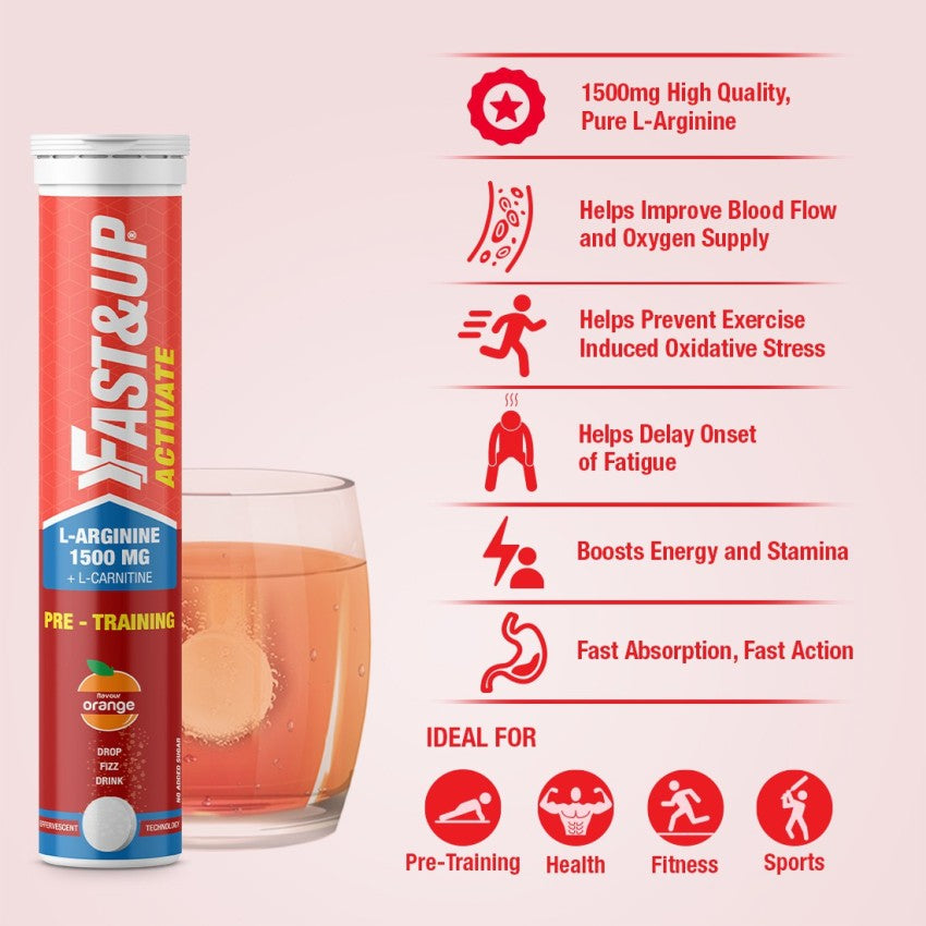FAST&UP L-Arginine Supplement - Kentro Beauty Supplies Ireland