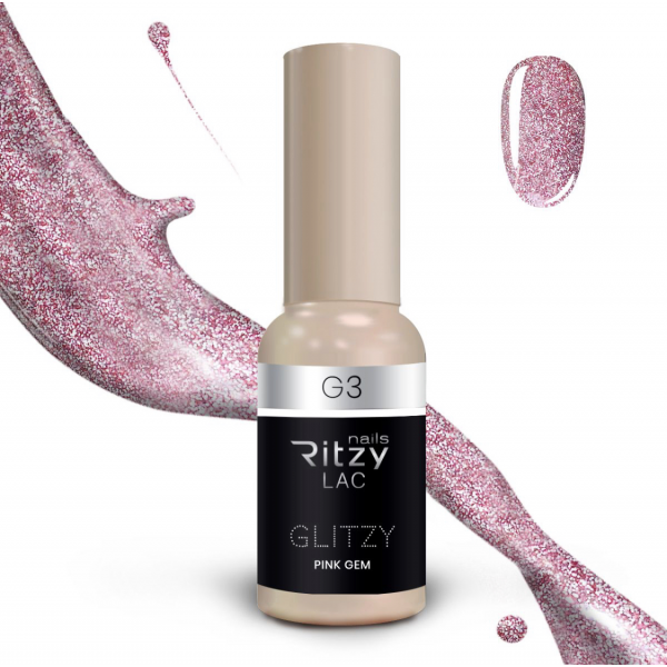 Ritzy Lac GLITZY Pink Gem G3 - Kentro Beauty Supplies Ireland