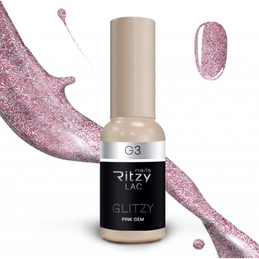 Ritzy Lac GLITZY Pink Gem G3 - Kentro Beauty Supplies Ireland
