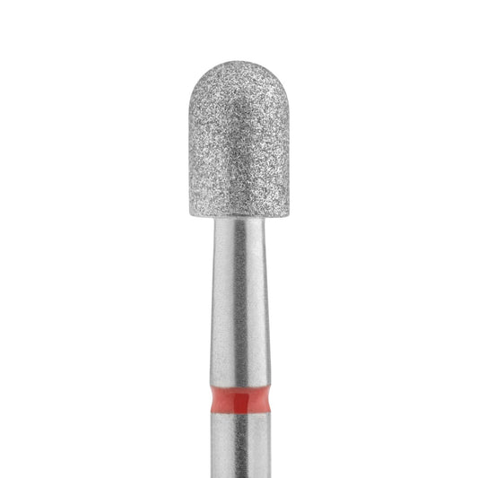 Diamond Drill Bit - Rounded Cylinder Red - Kentro Beauty Supplies Ireland
