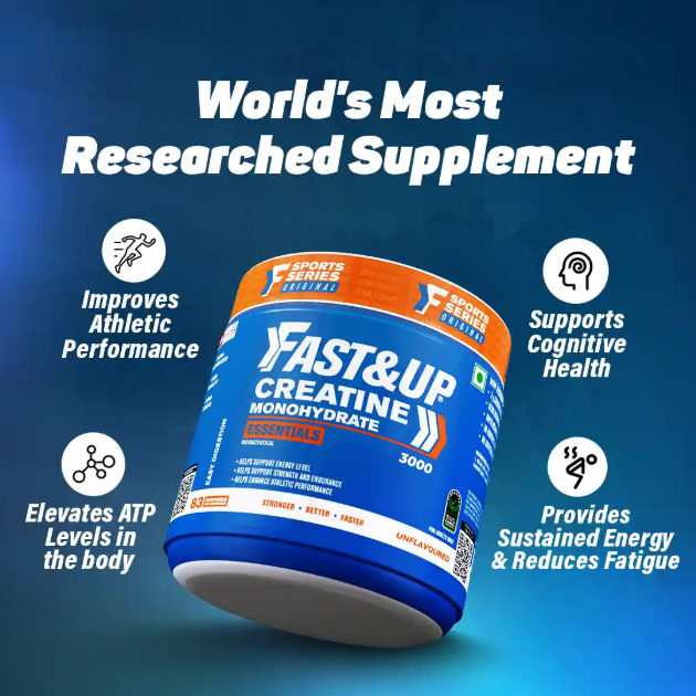 FAST&UP Creatine Powder Supplement - Unflavored 250g - Kentro Beauty Supplies Ireland
