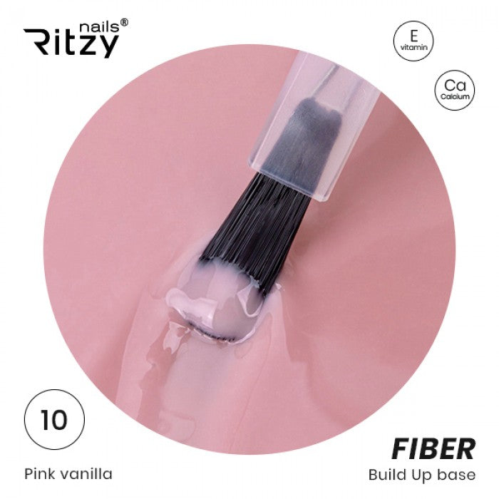 Ritzy FIBER Build Up Base PINK VANILLA 10 - Kentro Beauty Supplies Ireland