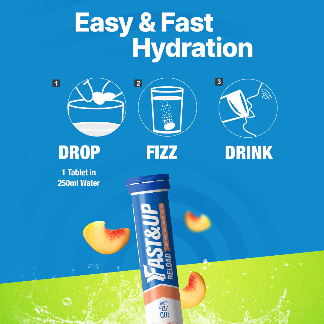 FAST&UP Reload Electrolytes & Vitamins - Kentro Beauty Supplies Ireland