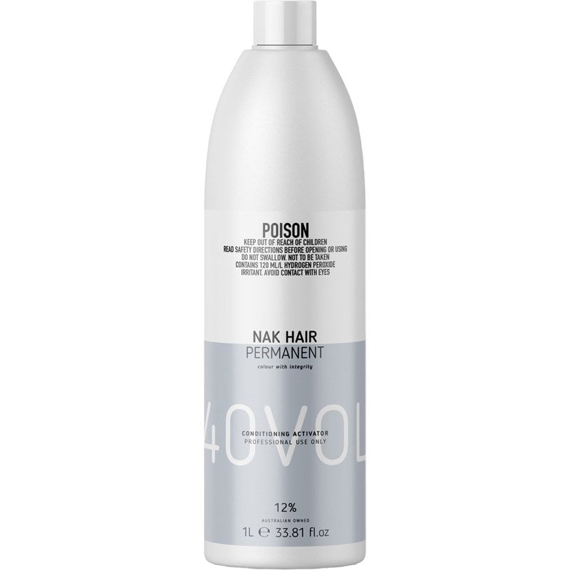 NAK CONDITIONING ACTIVATOR 40VOL. 12% 1L - Kentro Beauty Supplies Ireland