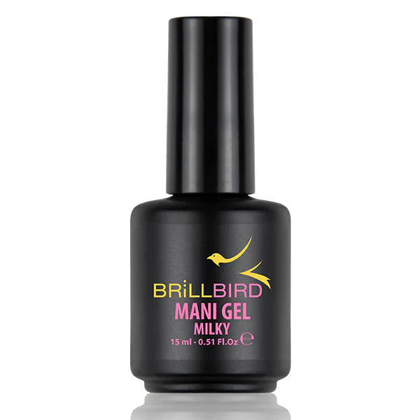 BrillBird Mani Gel Milky 15ml - Kentro Beauty Supplies Ireland