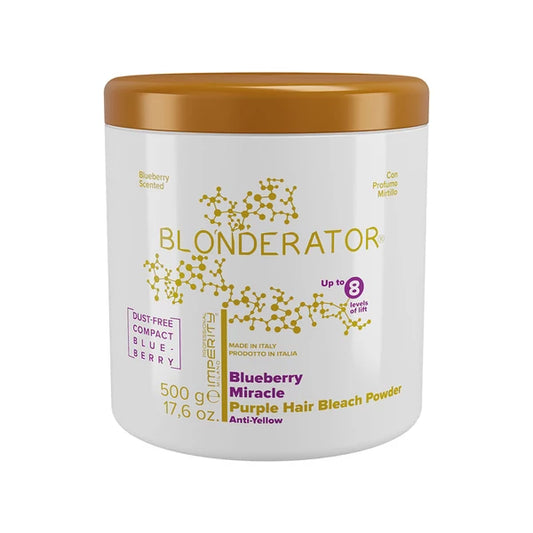 Blonderator Super Premium Purple Anti-yellow Bleach Powder with Blueberry Extract 500g - Kentro Beauty Supplies Ireland