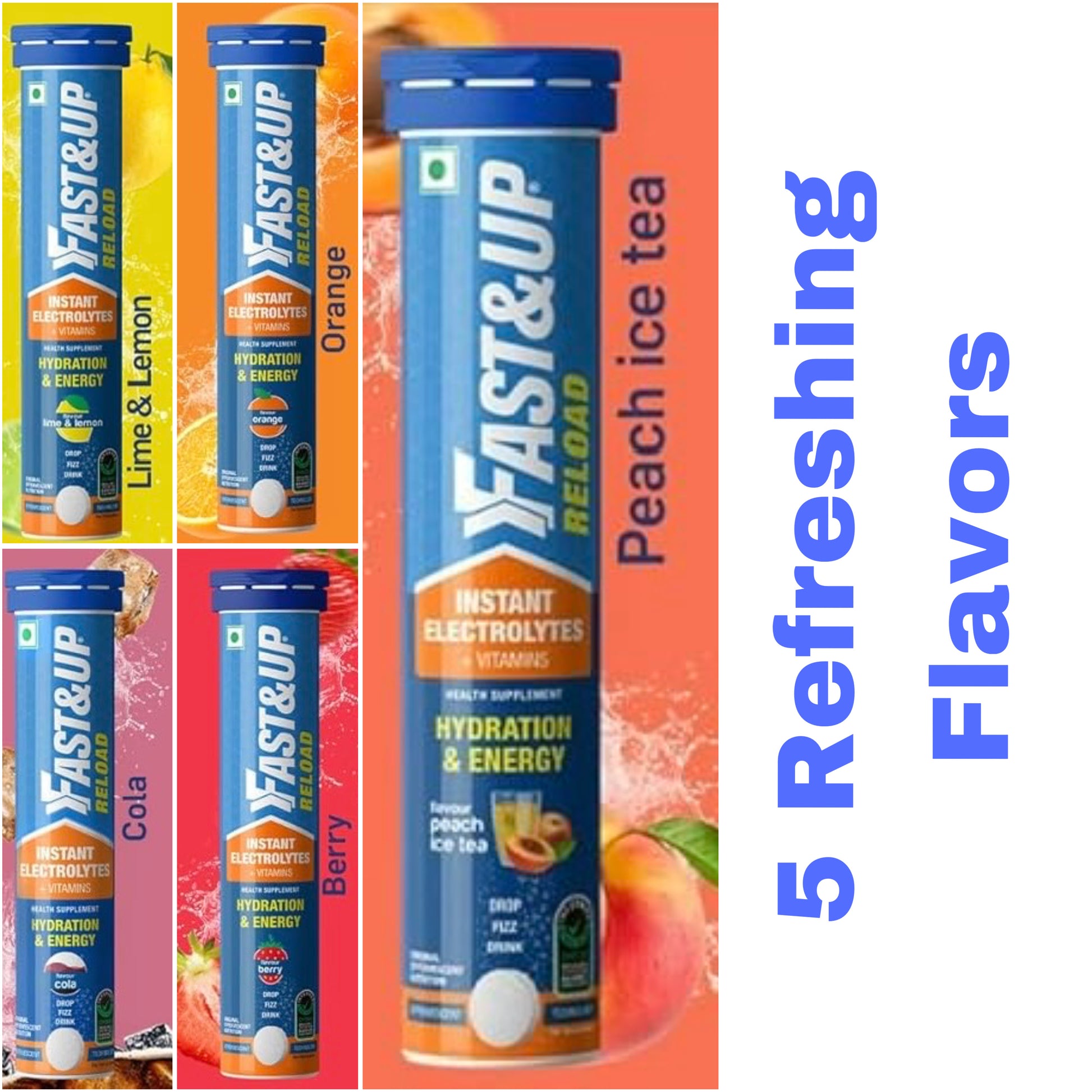 FAST&UP Reload Electrolytes & Vitamins - Kentro Beauty Supplies Ireland