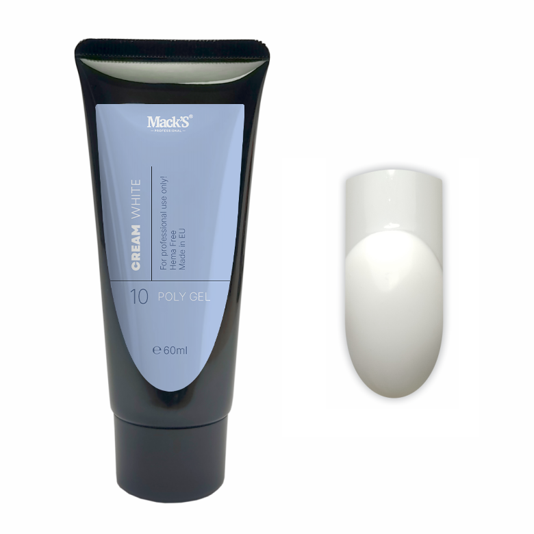 Mack’s Cream White PolyGel - Kentro Beauty Supplies Ireland