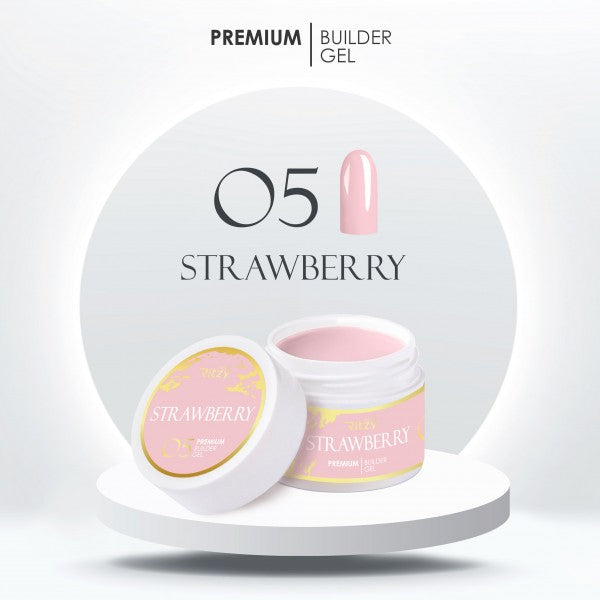 Ritzy PREMIUM Builder Gel - STRAWBERRY 05 - Kentro Beauty Supplies Ireland