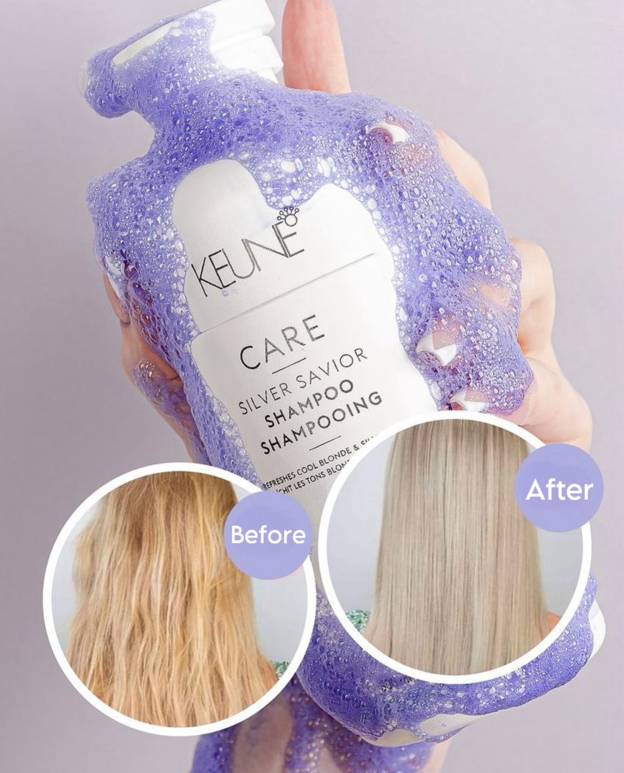 KEUNE CARE SILVER SAVIOR SHAMPOO - Kentro Beauty Supplies Ireland