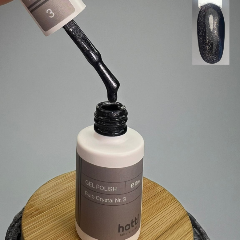 hatti Bulb Crystal Cat eye Gel Polish N3/8ml