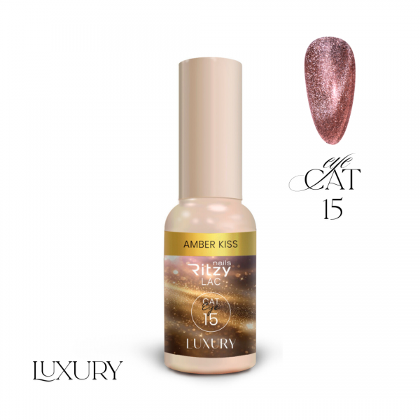 Ritzy LUXURY cat eye gel polish AMBER KISS 15