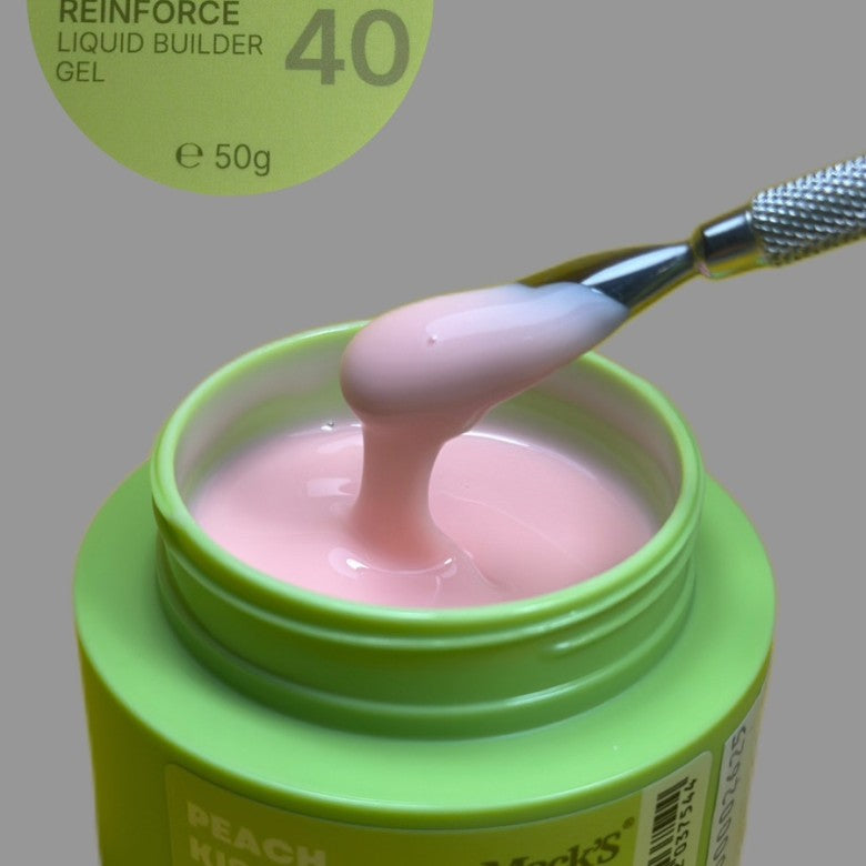 Mack’s Reinforce Builder Gel - Peach Kiss 40/15ml - Kentro Beauty Supplies Ireland