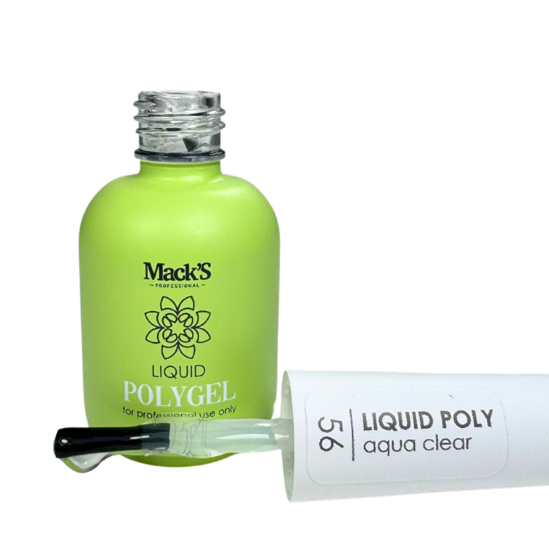 Mack’s Liquid PolyGel - Aqua Clear 56/15ml - Kentro Beauty Supplies Ireland