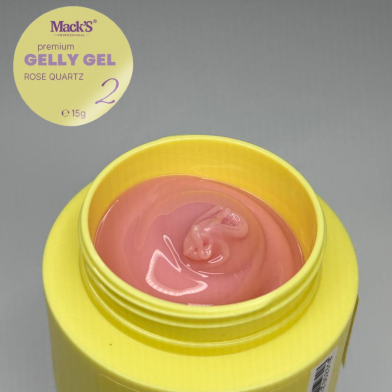 Mack’s Gelly Gel - Rose Quartz 2/15ml - Kentro Beauty Supplies Ireland