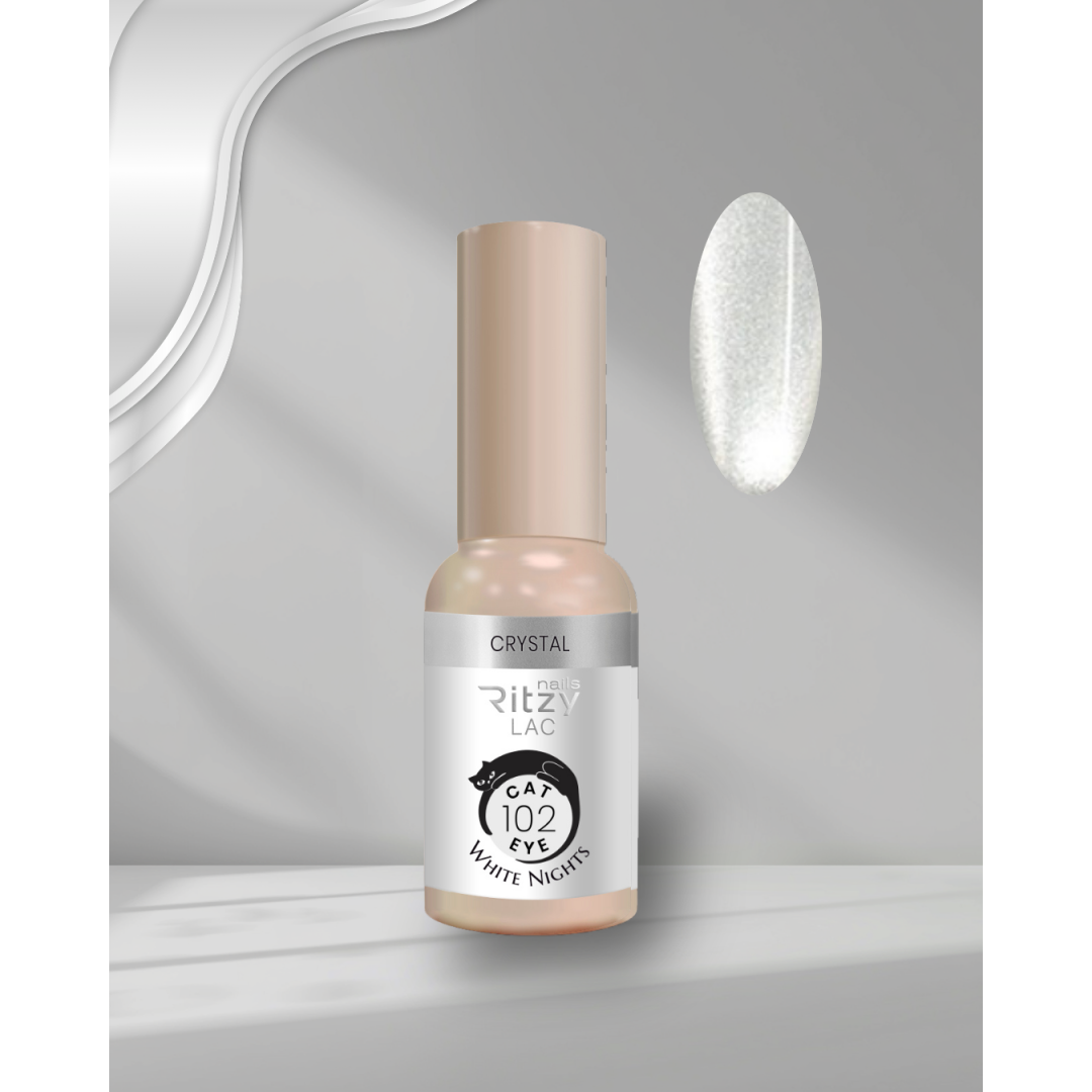Ritzy WHITE Cat eye 102 CRYSTAL WHITE NIGHTS
