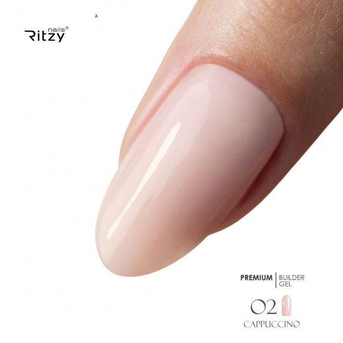 Ritzy PREMIUM Builder Gel - CAPPUCCINO 02 - Kentro Beauty Supplies Ireland