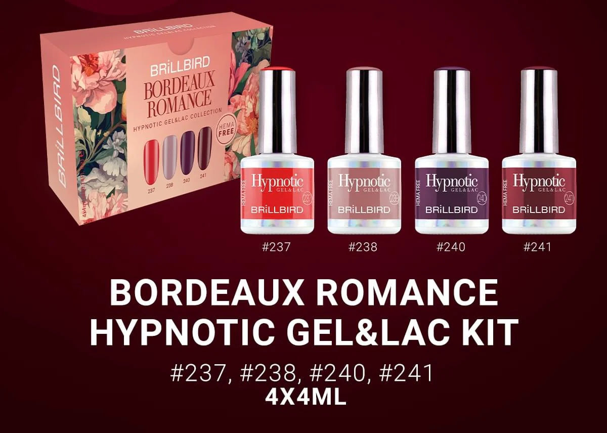 Brillbird Hypnotic Bordeaux Romance Collection - Kentro Beauty Supplies Ireland