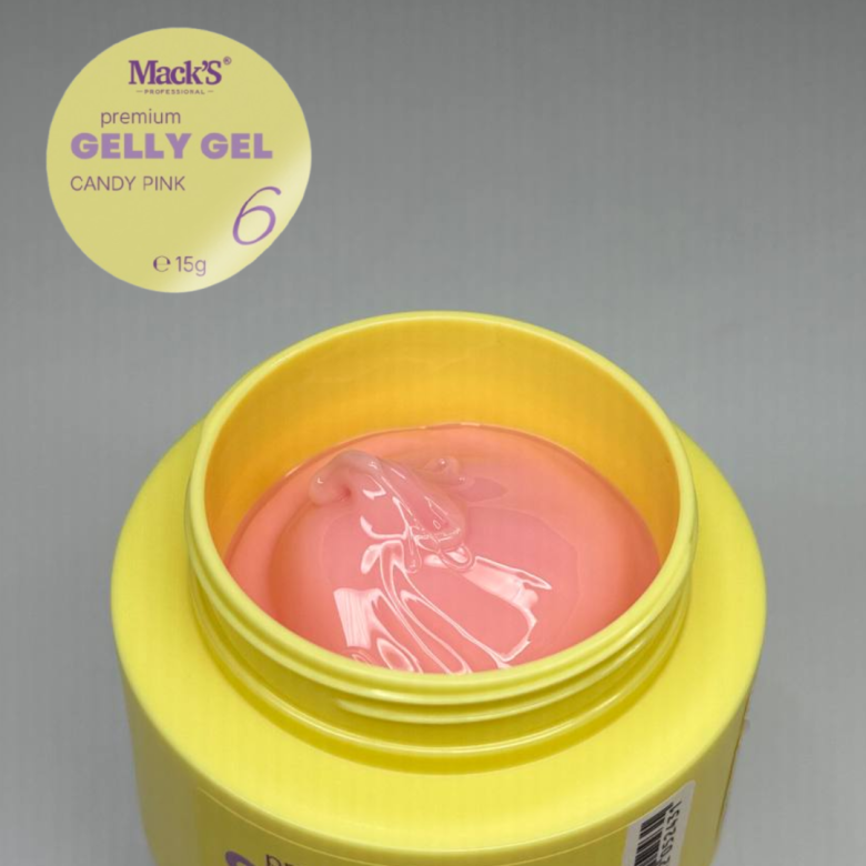 Mack’s Gelly Gel - Candy Pink 6 - Kentro Beauty Supplies Ireland