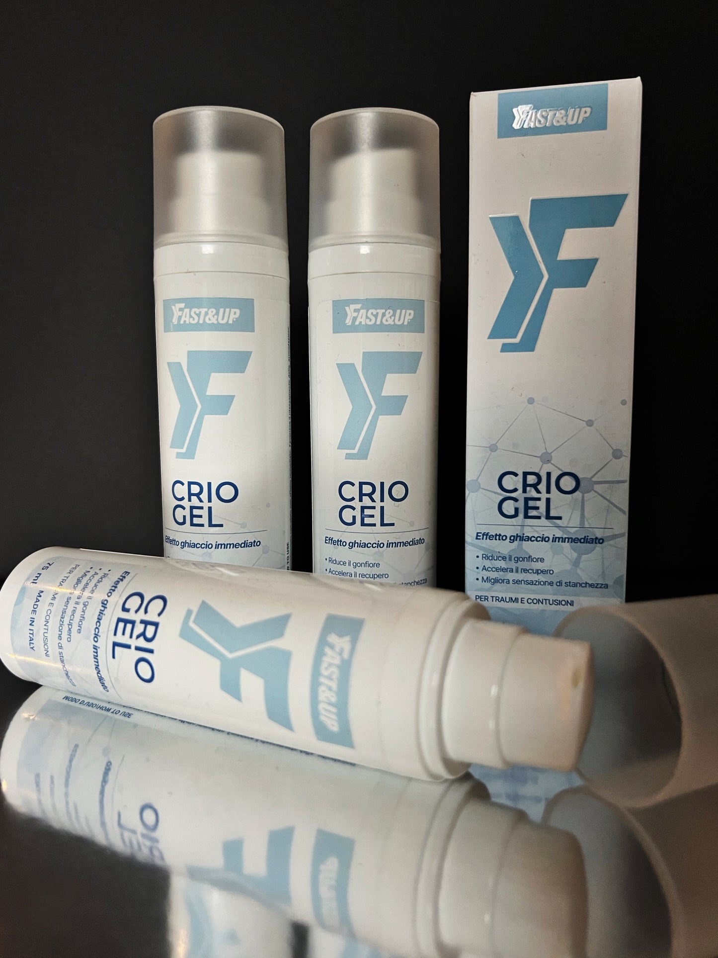 FAST&UP Crio Gel - NON-GREASY PAIN RELIEVER GEL 75ml - Kentro Beauty Supplies Ireland