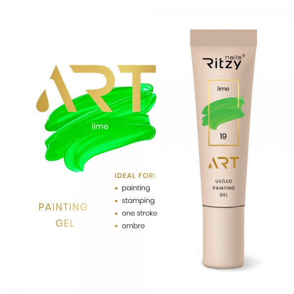 Ritzy ART Gel 19 LIME 5ml - Kentro Beauty Supplies Ireland