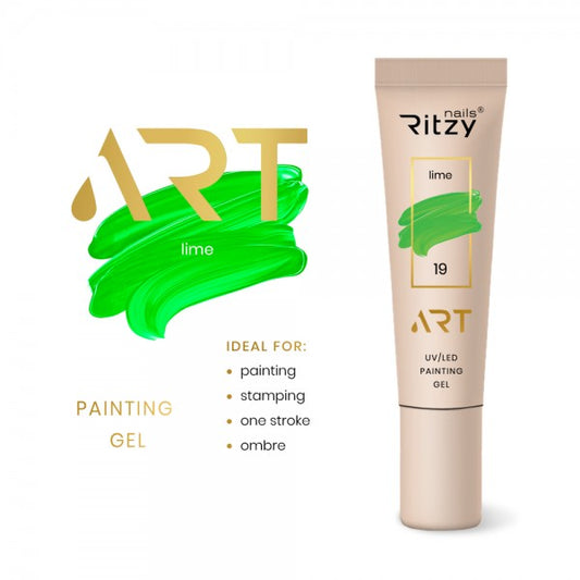 Ritzy ART Gel 19 LIME 5ml - Kentro Beauty Supplies Ireland