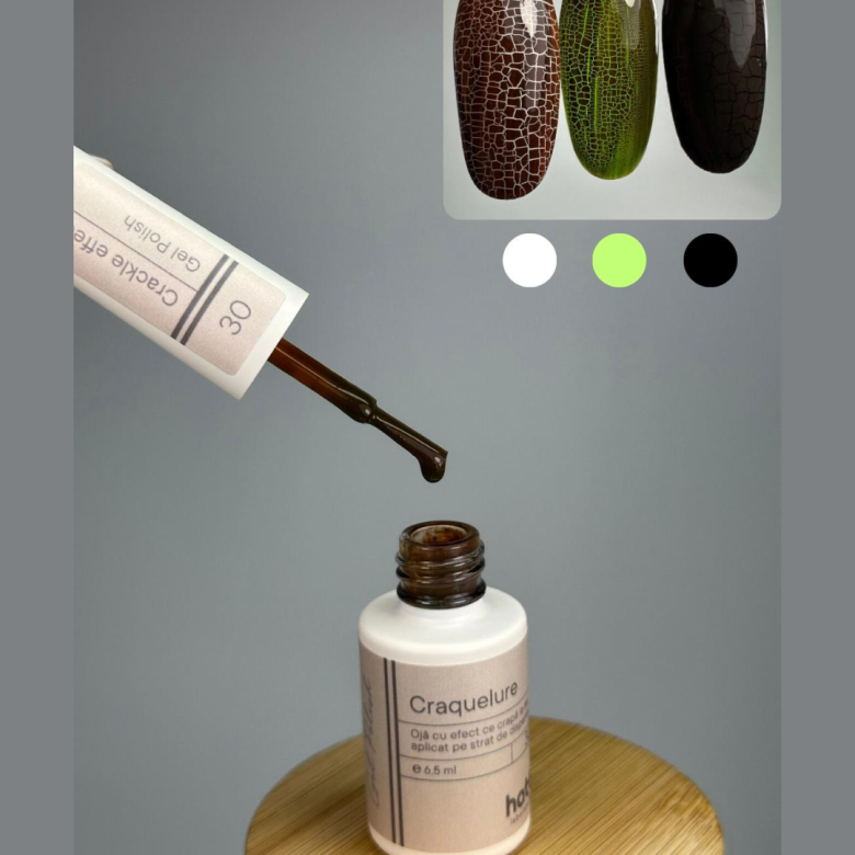 hatti Craquelure gel polish Nr.30/6.5ml - Kentro Beauty Supplies Ireland