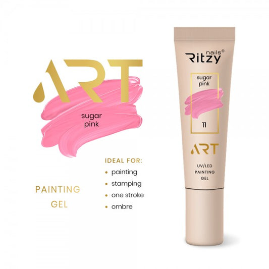 Ritzy ART Gel 11 SUGAR PINK 5ml - Kentro Beauty Supplies Ireland