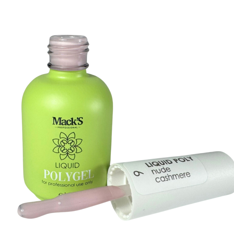 Mack’s Liquid PolyGel - Nude Cashmere 6 - Kentro Beauty Supplies Ireland