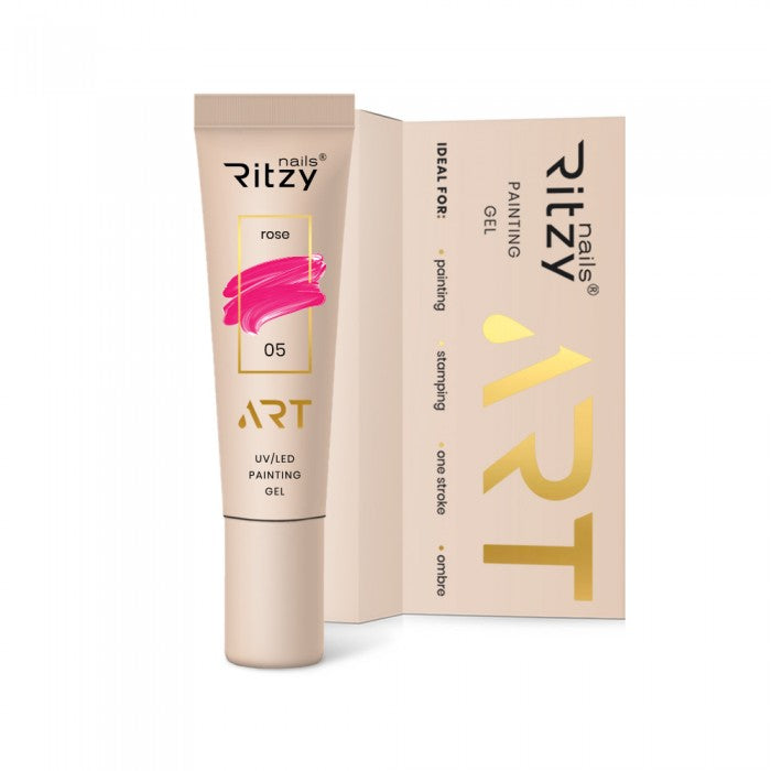 Ritzy ART Gel 05 ROSE 5ml - Kentro Beauty Supplies Ireland