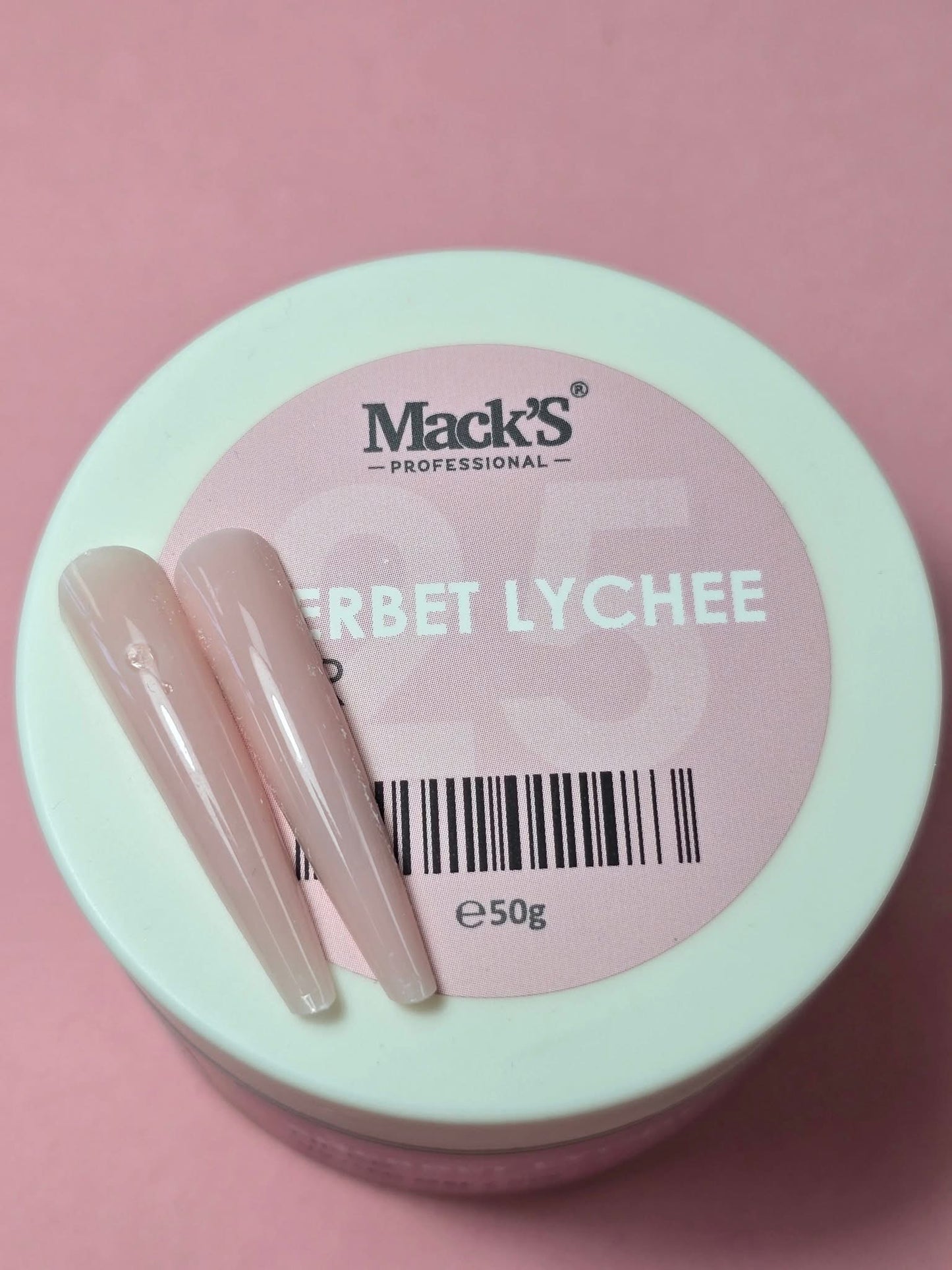 Mack’s Fiber Builder Gel - Sherbet Lychee