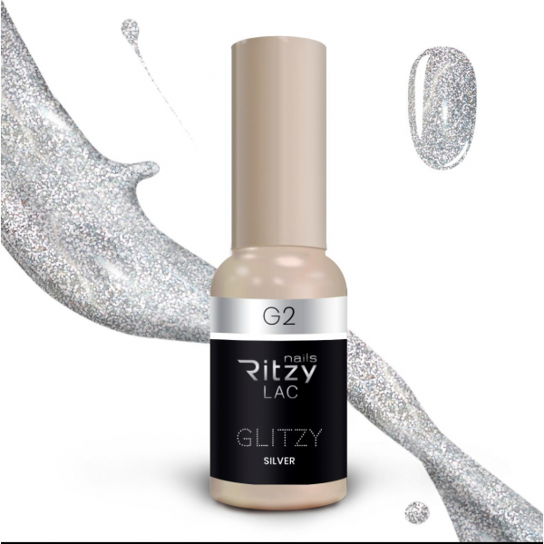 Ritzy Lac GLITZY Silver G2 - Kentro Beauty Supplies Ireland