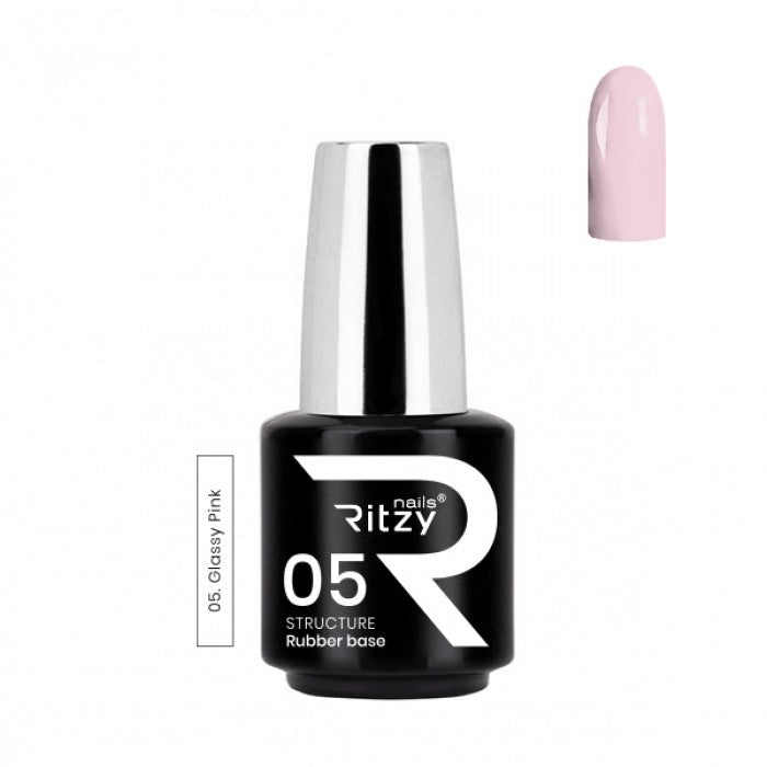 Ritzy STRUCTURE 05 GLASSY PINK Rubber Base TPO FREE