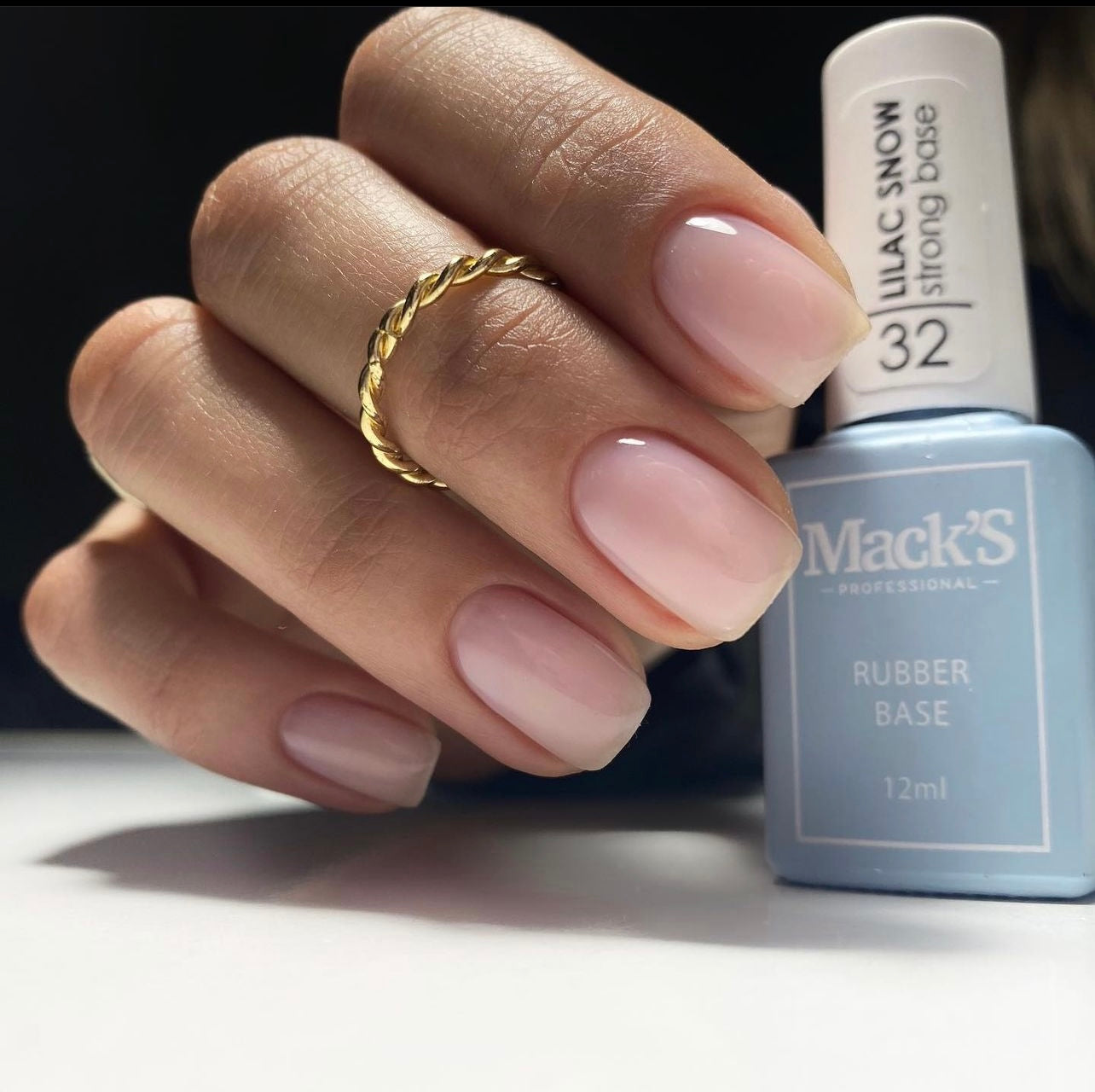 Mack’s Strong Rubber Base - Lilac Snow 32 - Kentro Beauty Supplies Ireland