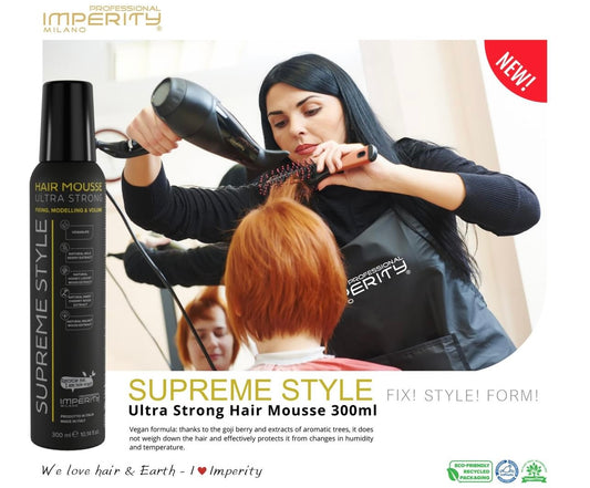 Supreme Style Ultra Strong Hair Mousse 300ml - Kentro Beauty Supplies Ireland