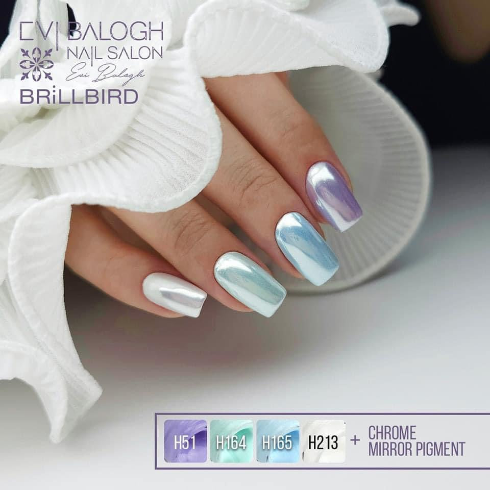 Brillbird Chrome Powder - Mirror White - Kentro Beauty Supplies Ireland