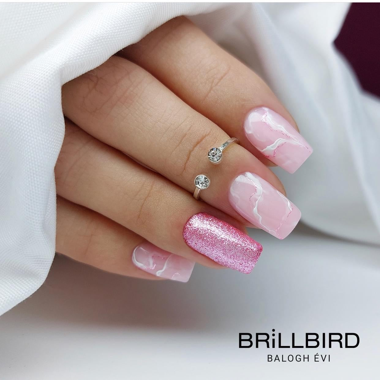 Brillbird Milky Rose Hard Builder Gel - Kentro Beauty Supplies Ireland