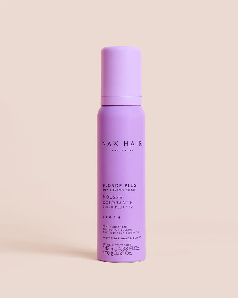 NAK Blonde Plus 10V Toning Foam 143ml - Kentro Beauty Supplies Ireland