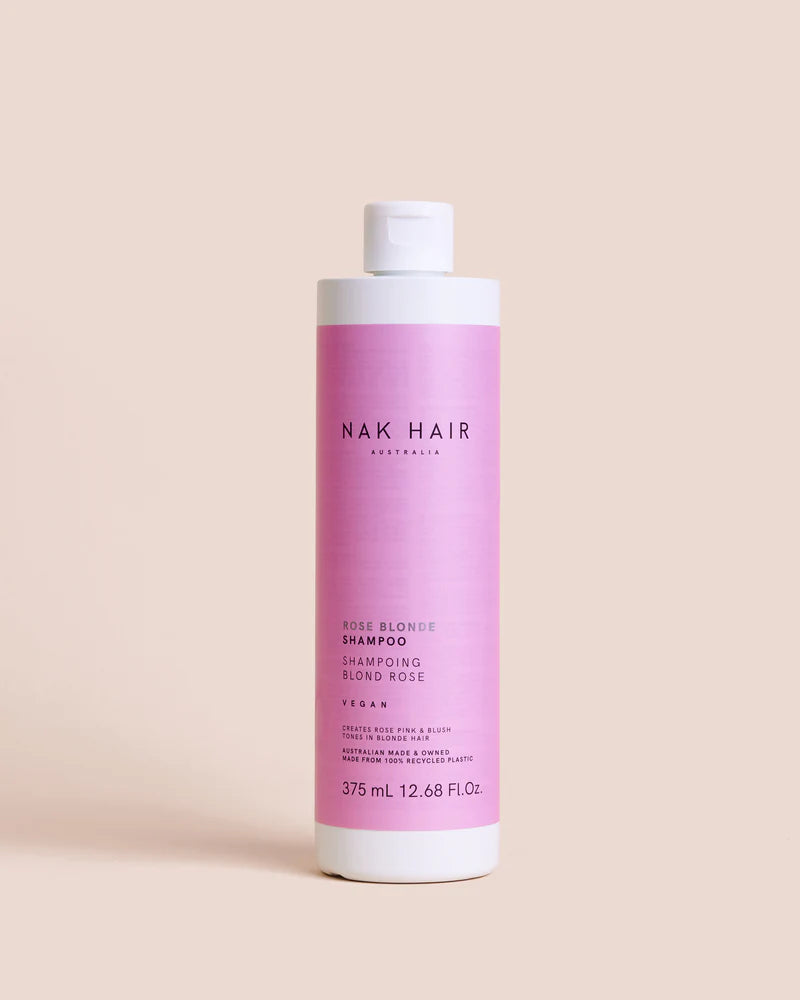 NAK Rose Blonde Shampoo 375ml - Kentro Beauty Supplies Ireland