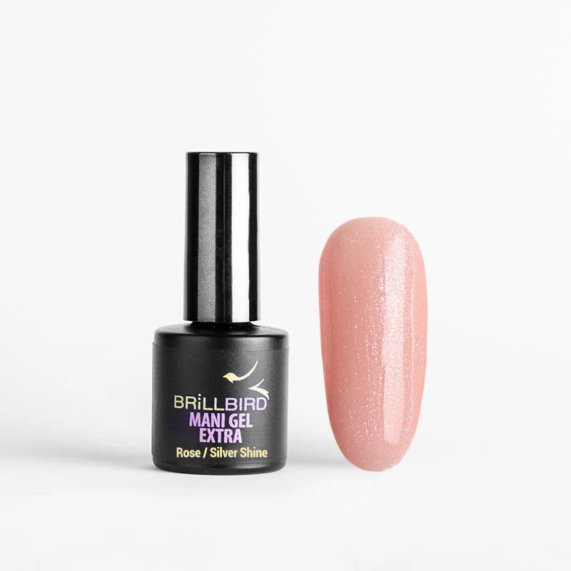 BB Mani Extra Gel in a Bottle - Rose Silver Shine - Kentro Beauty Supplies Ireland