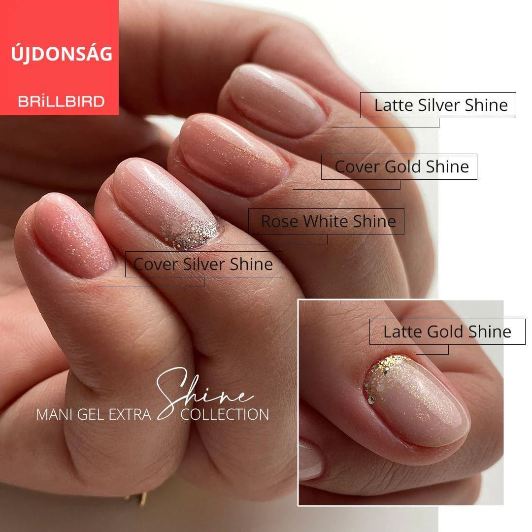 BB Mani Extra Gel in a Bottle - Latte Gold Shine - Kentro Beauty Supplies Ireland