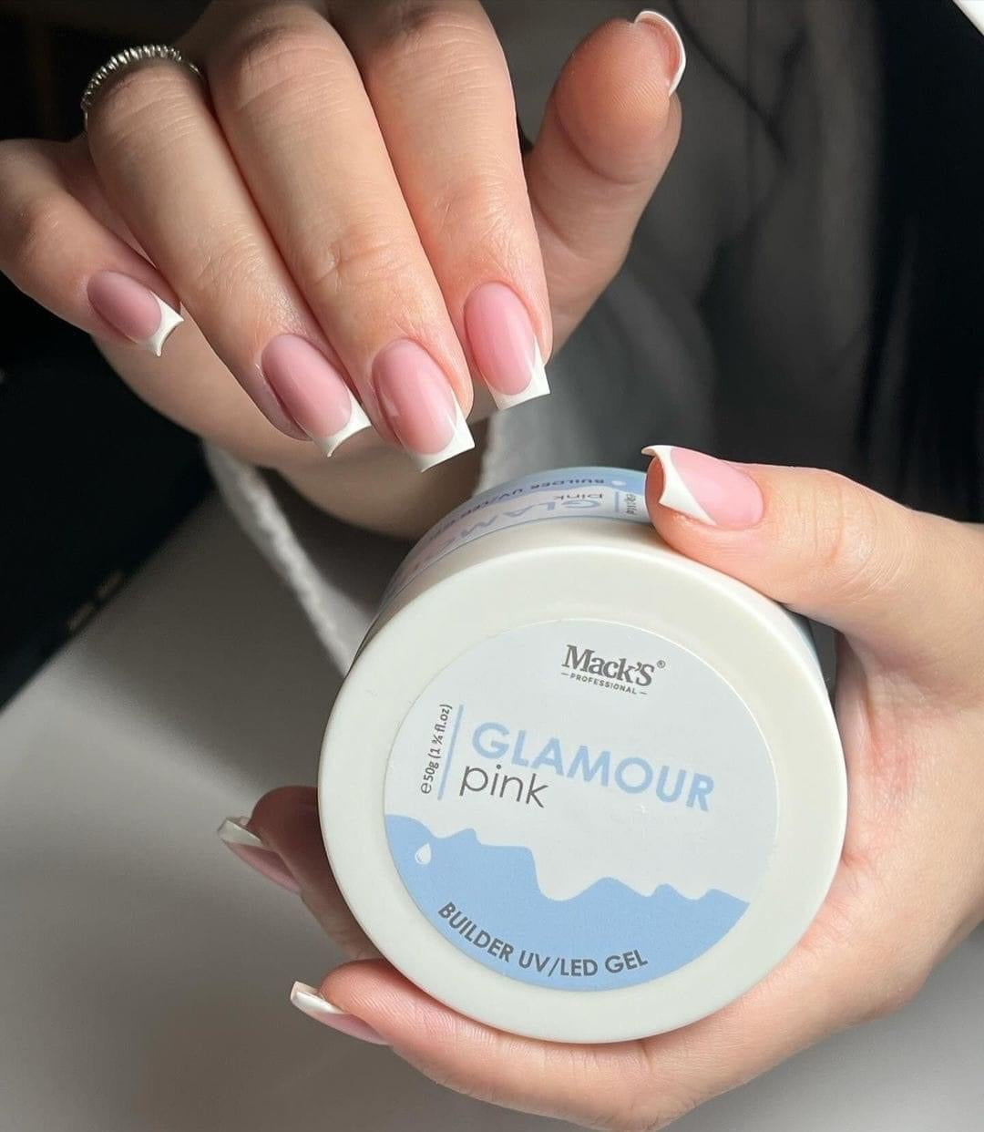 Mack’s Hard Builder Gel - Glamour Pink - Kentro Beauty Supplies Ireland