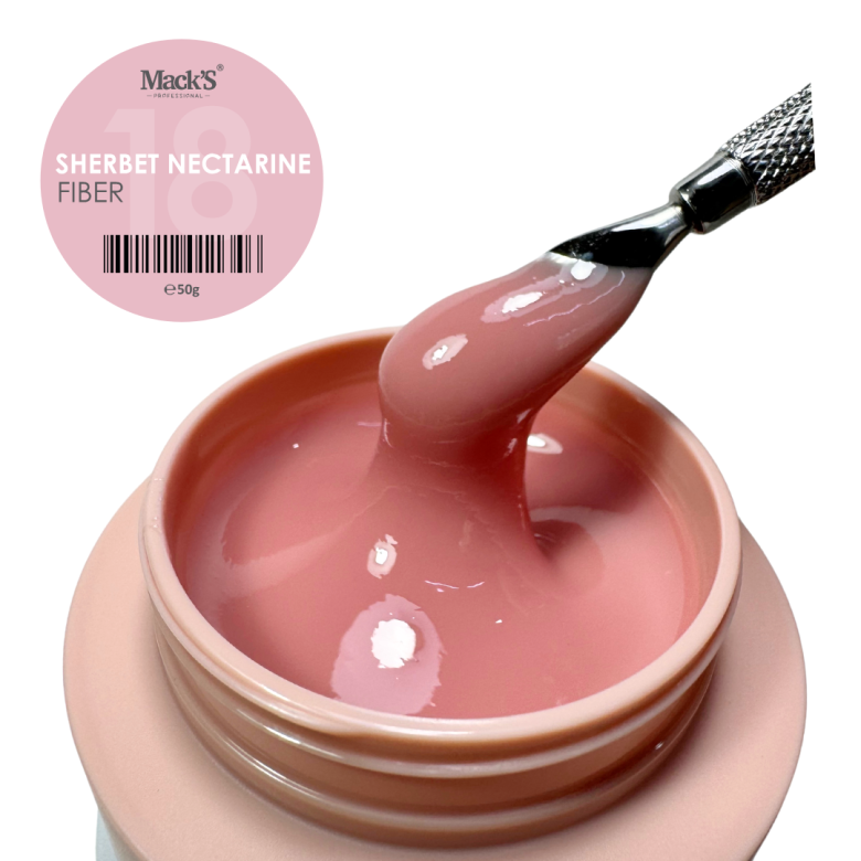 Mack’s Fiber Builder Gel - Sherbet Nectarine - Kentro Beauty Supplies Ireland