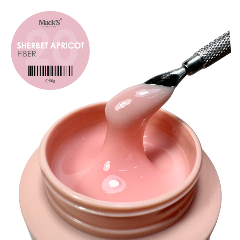 Mack’s Fiber Builder Gel - Sherbet Apricot - Kentro Beauty Supplies Ireland