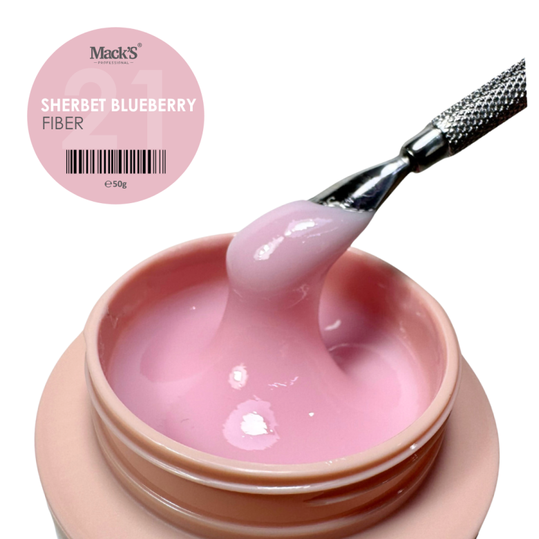 Mack’s Fiber Builder Gel - Sherbet Blueberry - Kentro Beauty Supplies Ireland