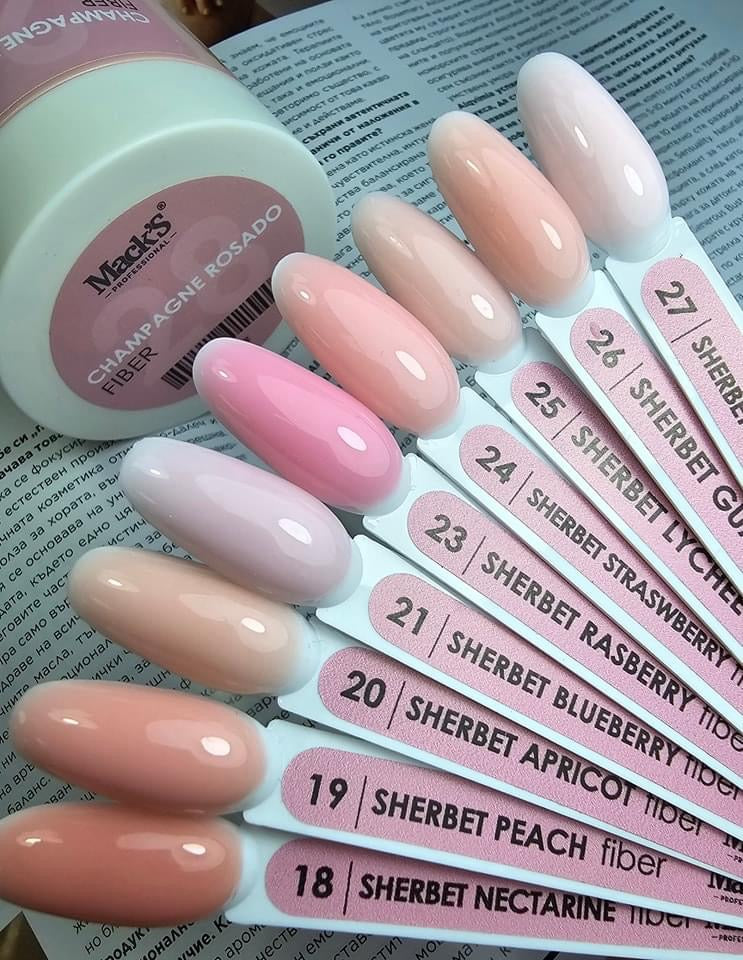 Mack’s Fiber Builder Gel - Sherbet Blueberry - Kentro Beauty Supplies Ireland